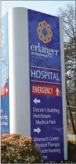  ??  ?? A sign from the time when the Fort Oglethorpe hospital was under Erlanger management.
