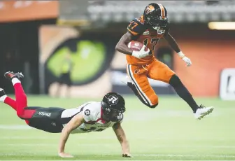  ?? DARRYL DYCK/THE CANADIAN PRESS ?? The B.C. Lions are still hoping to play games against the likes of the Ottawa Redblacks at B.C. Place this season, and possibly even with fans in the stands.