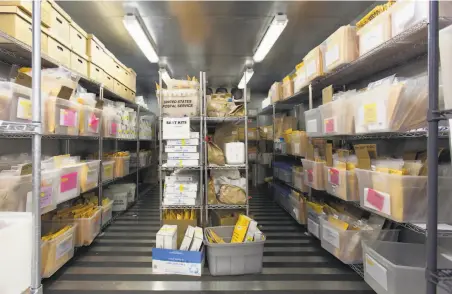  ?? Peter DaSilva / Special to The Chronicle 2016 ?? The California Department of Justice operates a secure storage freezer at the Forensic Services DNA Laboratory in Richmond.