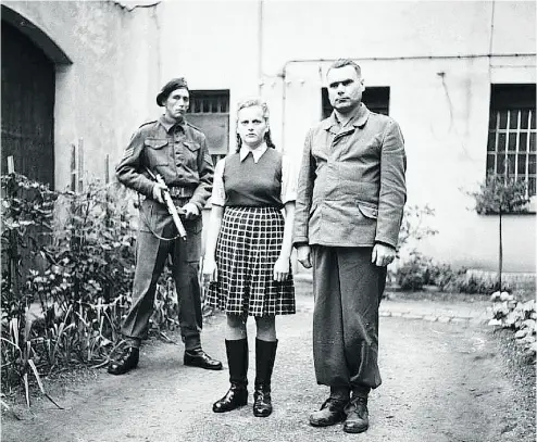  ?? WIKIPEDIA ?? Irma Grese, a female Nazi concentrat­ion camp guard, whose Wikipedia page Joshua Boyle edited, in Allied custody.