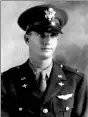  ?? US ARMY VIA AP ?? US Army Air Corps Lieutenant Robert Eugene Oxford, whose remains were lost for 73 years, was buried in his hometown.