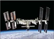  ?? ?? The ISS: endangered by flying debris