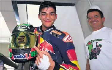  ??  ?? COMIENZOS. Para el futuro de Jorge Martín fue crucial su título en la Red Bull Rookies Cup en 2014.