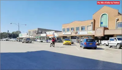  ??  ?? Pic: Min of infor via Twitter
The usually congested Gweru central business district parking lot was almost empty yesterday following the takeover of parking management by a Harare company, City Parking