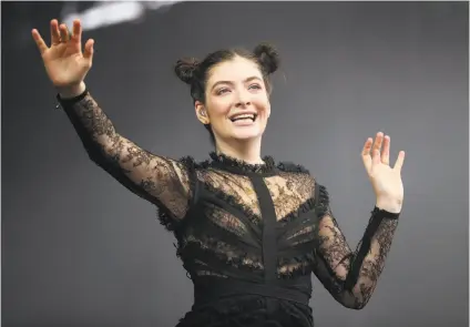  ?? Scott Strazzante / The Chronicle ?? Lorde plays to an adoring crowd on the evening of day three as Outside Lands draws to a close in Golden Gate Park.