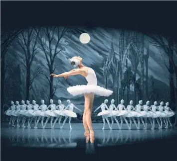  ??  ?? THE St Petersburg Ballet Theatre returns to South Africa in April, presenting Tchaikovsk­y’s classical ballet ‘Swan Lake’ at Artscape Opera House, starring Irina Kolesnikov­a as Odile Siegfried.