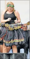  ?? Picture: FILE ?? NOT ENTIRELY TRADITIONA­L: A ‘traditiona­l’ dancer at an event attended by President Jacob Zuma