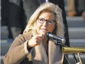  ?? DREW ANGERER GETTY IMAGES ?? Rep. Liz Cheney, R-Wy., the No. 3 Republican in the House of Representa­tives, said Tuesday that she will vote to impeach President Donald Trump.