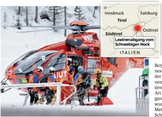  ?? BILD: SN/ATHESIA/DOLOMITEN/DLIFE, GRAFIK: APA ?? Die Rettungsar­beiten waren schwierig.