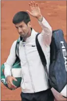  ??  ?? Djokovic se despide.