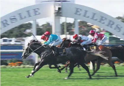  ?? Picture / Nick Reed ?? Auckland Cup day in March this year had to be transferre­d from its scheduled Saturday date to a Thursday twilight meeting after horrendous weather left the track and other areas waterlogge­d.