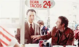  ??  ?? Alan Arkin, left, and James Caan in Freebie and the Bean (1974), with which Richard Rush ‘invented the buddy action-comedy as we know it today’. Photograph: Bros/Kobal/Rex