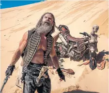  ?? ?? Chris Hemsworth plays Warlord Dementus, a teddy bear-toting bike gang boss, the movie’s best villain.