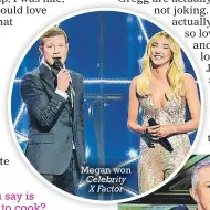  ??  ?? Megan won Celebrity X Factor