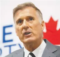  ?? ADRIAN WYLD / THE CANADIAN PRESS ?? Maxime Bernier, a former minister in the government of Stephen Harper, quit the Conservati­ve party in 2018 after narrowly losing a leadership contest to Andrew Scheer.