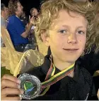  ??  ?? Noah Malpot won a silver medal at the Asian and Oceania Optimist Championsh­ips.