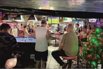  ?? Danny Knobler ?? DANNY’S SPORTS BAR was opened in Pattaya, Thailand, by ex- baseball reporter Danny Knobler and his wife in January 2019. It’s resumed normal operating hours, as the nation has seen relatively few COVID cases.