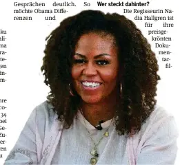  ?? NETFLIX ?? Michelle Obama wird auf einer Promo-Tour durch 34 Städte gefilmt.