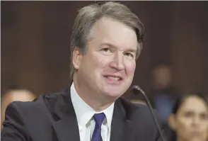  ?? AP PHOTO ?? TESTIFYING: Brett Kavanaugh did not duck the issue of drinking.