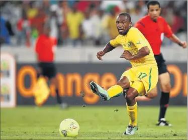  ?? PHOTO: SHAUN ROY/GALLO IMAGES ?? THRIVING: Bafana Bafana striker Bernard Parker