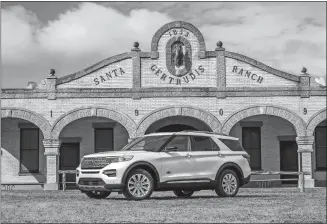  ?? FORD/TNS ?? Ford Motor Co. introduced the 2021 Ford Explorer King Ranch edition with luxury features on Feb. 24.