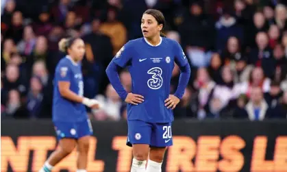  ?? ?? Sam Kerr appeared at Kingston crown court, south-west London, on Monday and entered a not guilty plea. Photograph: Zac Goodwin/PA