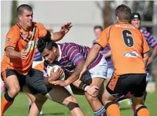  ??  ?? Andrew Hoggart has been a big addition in the front row for the Goondiwind­i Boars.
