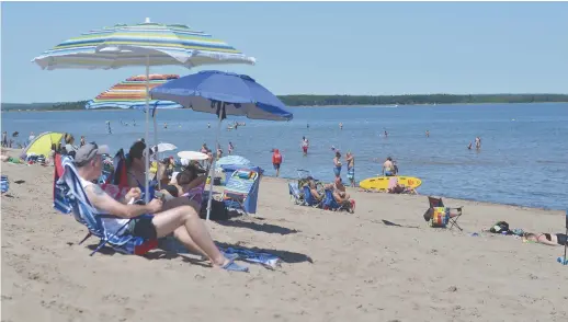  ??  ?? La plage Parlee, près de Shediac. - Archives