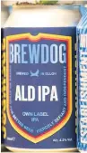  ??  ?? CAN DO BrewDog used the name suggested by Aldi