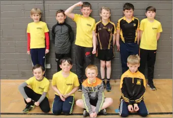  ??  ?? Adamstown boys, third and fourth class Sportshall athletics victors.