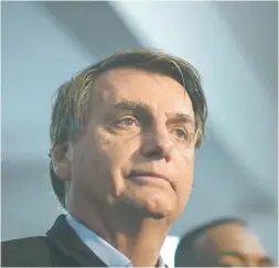  ?? BLOOMBERG ?? El ex presidente Jair Bolsonaro negó las acusacione­s.