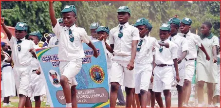  ?? Kola Olasupo ?? Pupils of Lagos Island Primary School, Lagos Island, during the 2015 Childrens Day celebratio­n, at Police College Ikeja, Lagos....yesterday