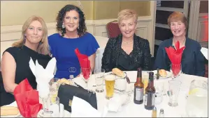  ?? (Pic: Catherine Sheehan) ?? Trish Sheehy, Marion O’Brien, Aideen Flynn and Breda Crotty catching up at last Friday’s Ballygibli­n GAA victory social in The Firgrove Hotel.