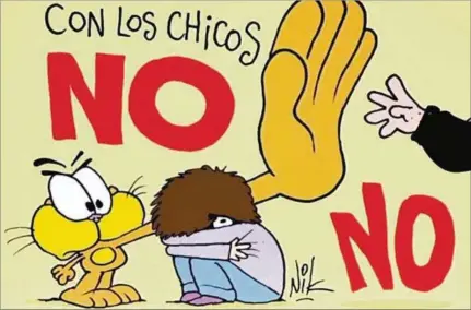  ?? ?? NIK. “Con los chicos NO. NO”, la reacción a la mención del ministro Aníbal Fernández del colegio al que asisten las hijas del dibujante.