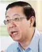  ??  ?? Lim Guan Eng