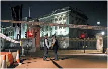  ?? PHOTO: GETTY IMAGES ?? Police man a cordon outside Buckingham Palace after an attack by a man wielding a sword.