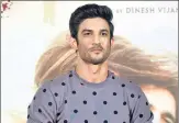  ??  ?? Bollywood actor Sushant Singh Rajput during a 2017 event.