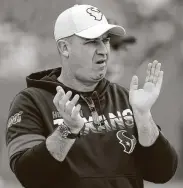  ?? Brett Coomer / Staff photograph­er ?? Texans coach Bill O’Brien estimates he washes his hands 50 times a day to guard against COVID-19.