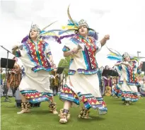  ?? ?? Members from Xel-Ha Escuela de Danza, of East Chicago, perform Sunday.