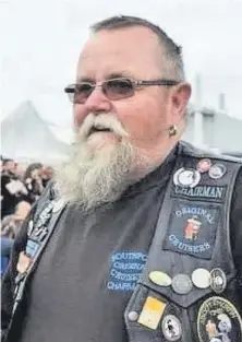  ??  ?? ● Popular biker and loving dad Charlie Brown has passed away; bikers are welcome at his funeral