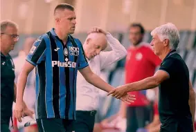  ?? KULTA ?? Lo sloveno ispirato Josip Ilicic, 33 anni, e Gian Piero Gasperini, 63 anni