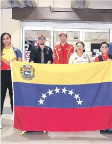  ?? ?? Integrante­s de la delegación de Venezuela que participar­á en el Panamerica­no de taekwondo.