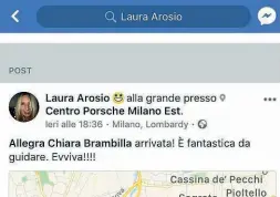  ??  ?? Su Facebook Il post dell’amministra­trice Laura Arosio, poi cancellato