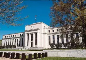  ?? REUTERS PIC ?? The US Federal Reserve building in Washington.
