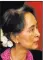  ??  ?? Aung San Suu Kyi