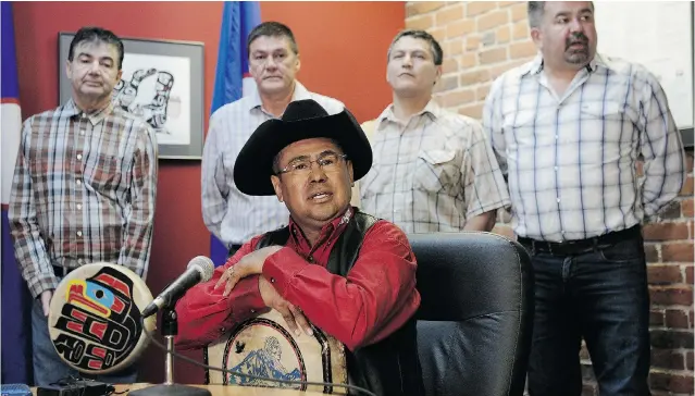  ?? NICK PROCAYLO/PNG FILES ?? Chief Roger William of Xeni Gwet’in believes the Supreme Court’s granting title to Tsilhqot’in lands foretells more genuine agreements between aboriginal­s and senior government­s.