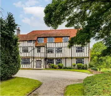  ?? ?? Grade Ii*-listed Prior’s Hall in Essex stands in some 11 acres and comes with stabling, stores and outbuildin­gs that include a Grade Ii-listed medieval timber-framed barn. £2.9m