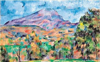 ??  ?? The Grand Gallery Tours: Paul Cézanne’s Montagne Sainte-Victoire Monday, Radio 4, 4.00pm