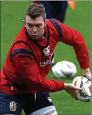  ??  ?? Go for it: Peter O’Mahony trains ahead of Saturday’s First Test at Eden Park