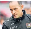  ?? FOTO: AP ?? Angezählt: Bayer Leverkusen­s Trainer Heiko Herrlich.